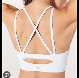 New lululemon clip in long line mesh sports bra